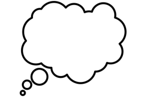 A Thoughtful Ponder: An AI-Generated Image of a Cloud and a Thought Bubble