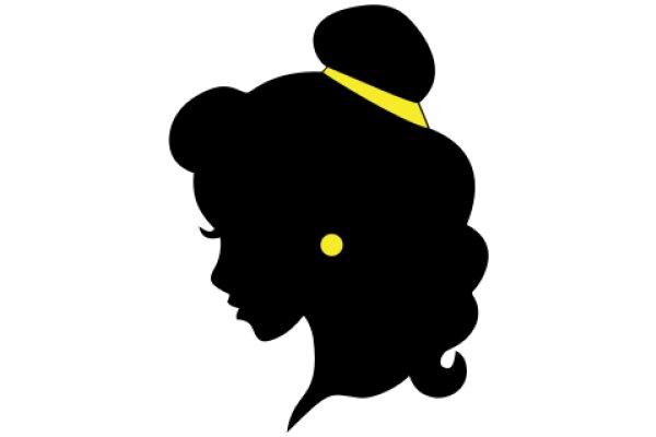 Stylized Portrait of a Woman with a Yellow Headband