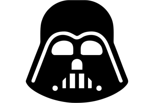 A Simple Icon of a Darth Vader Helmet