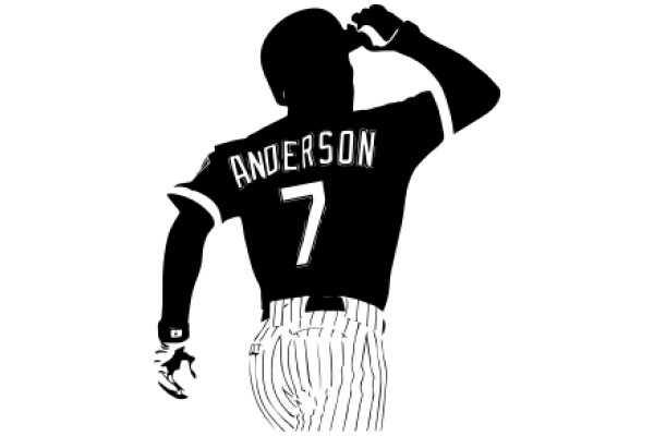 Silhouette of a Baseball Player in a Stadium