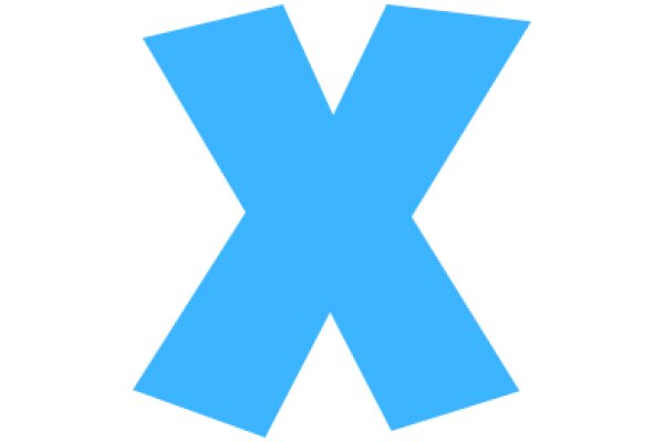 Vibrant Blue X Logo