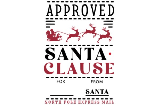 Approved Santa Clause for North Pole Express Mail