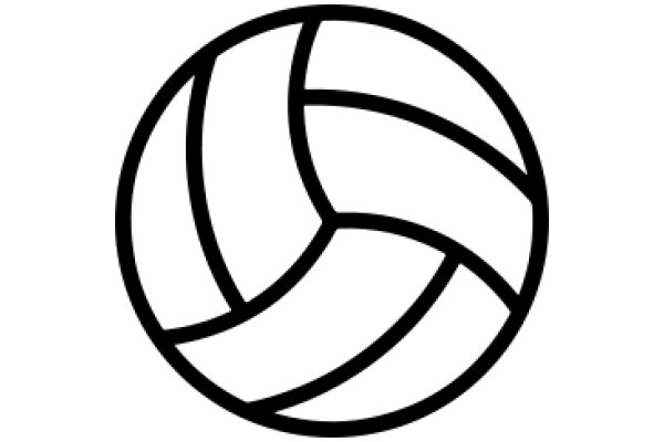 Simplistic Volleyball Logo