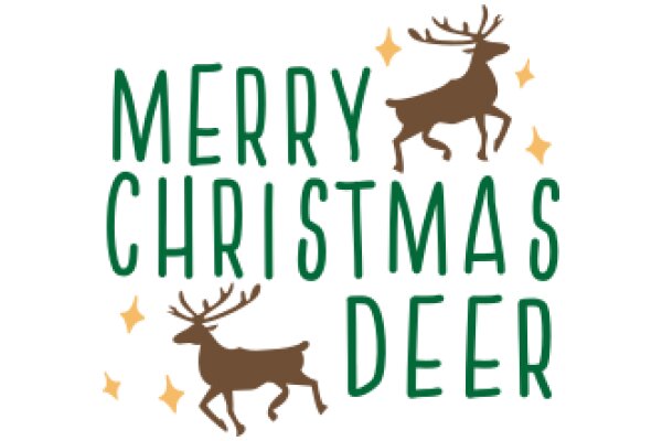 Merry Christmas Deer: A Festive Holiday Greeting