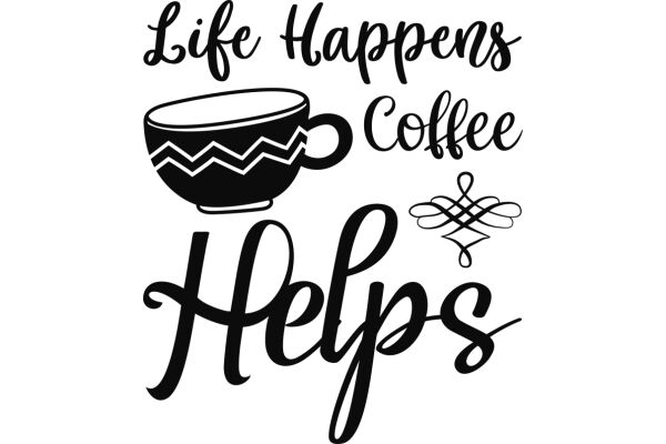 Life Happens, Coffee Helps: A Playful Take on Life's Unexpected Moments