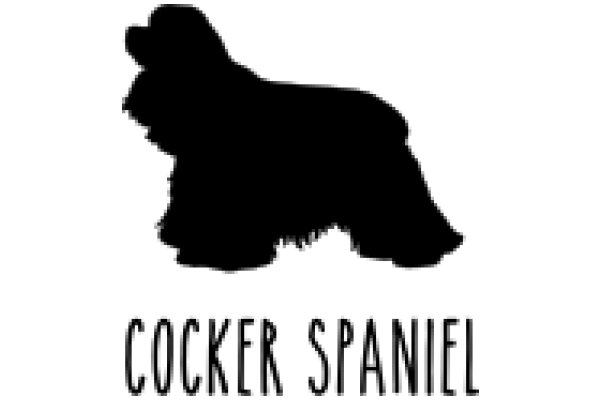 Cocker Spaniel Silhouette with Text