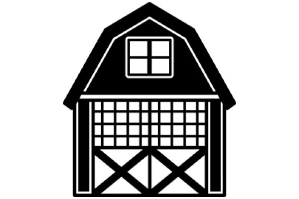 Simplistic Icon of a Barn