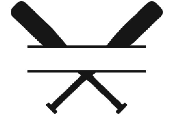 Simplistic Icon of a Bat and Ball