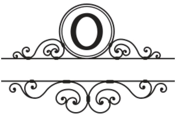 Elegant Letter 'O' with Swirling Decorative Border