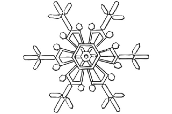 Geometric Art: A Snowflake Design