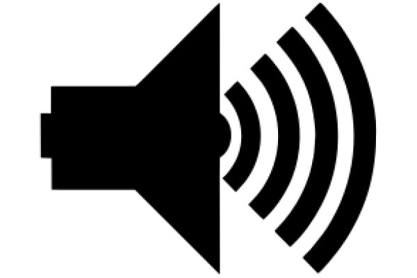 Simplistic Icon of a Speaker and Sound Waves