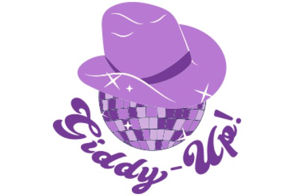 Stylish Purple Cowboy Hat with Disco Ball Base