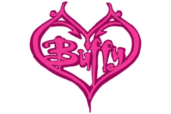 Vibrant Pink Logo for Buffy the Vampire Slayer