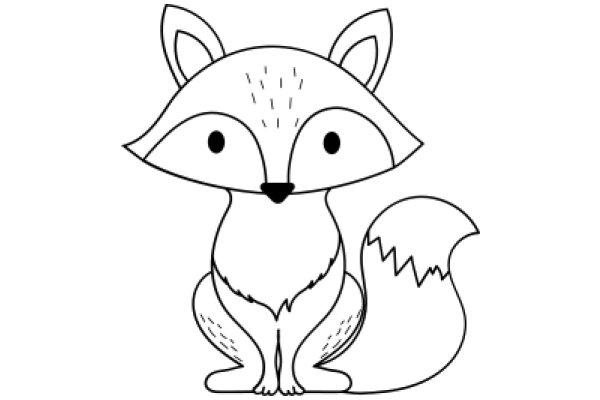 A Whimsical Drawing of a Fox