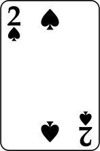 Simplicity in Design: A Black and White Playing Card