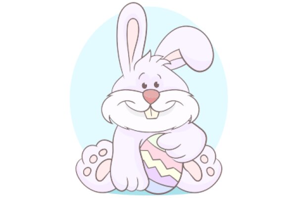 A Delightful Easter Bunny: A Cartoon Illustration