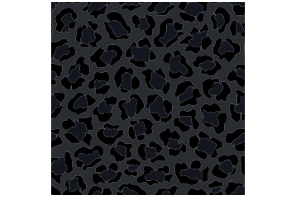 A Stylish Pattern of Black Leaves on a Dark Background