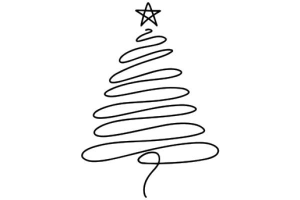 Simplistic Christmas Tree Illustration