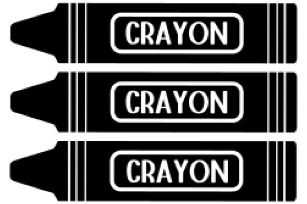 A Set of Crayons with the Word 'Crayon' on Each