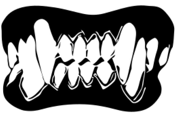 Stylized Illustration of a Teeth-Like Shape