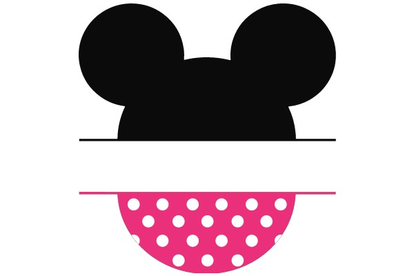 A Playful Blend of Iconic Symbols: Mickey Mouse and Polka Dots