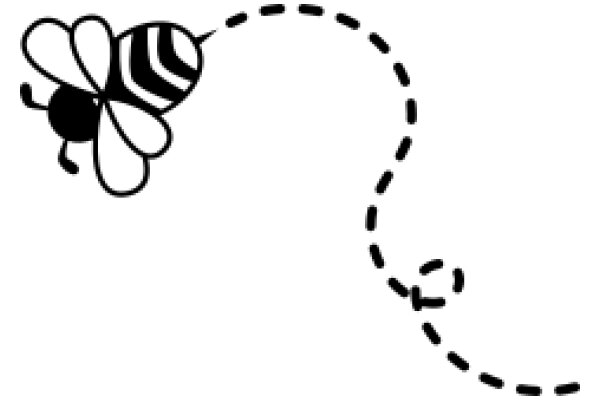 A Playful Connection: A Bee and a Trail of Dots