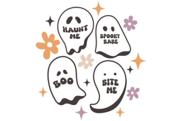 Spooky Halloween Greetings: Boo, Bite Me, and Spooky Babe