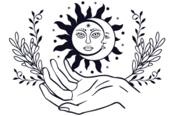 Embrace the Sun: A Hand Reaching Out to a Sunflower Moon