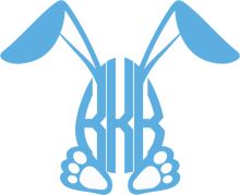 Stylized Blue Bunny Logo