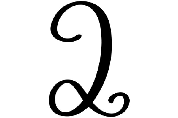 Stylized Letter Q with a Swirl Design