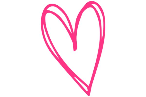 A Pink Heart Emoji on a White Background