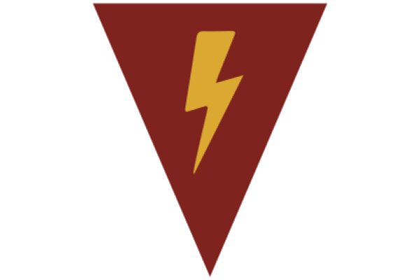 Vibrant Red and Yellow Logo with a Stylized Lightning Bolt