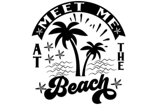 Meet Me at the Beach: A Tropical Welcome Sign