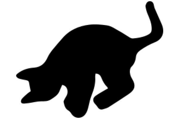 Silhouette of a Cat: A Graphic Artwork