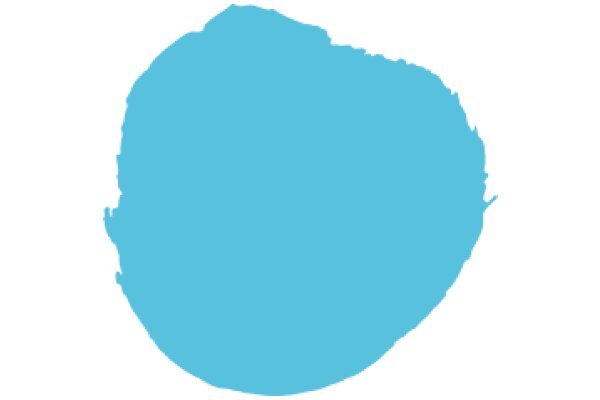 A Solid Blue Circle Against a White Background