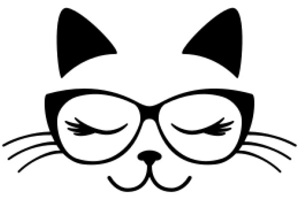 Whimsical Feline with Elegant Eyewear