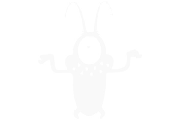 A Whimsical Character: The Silhouette of a Cartoon Bug