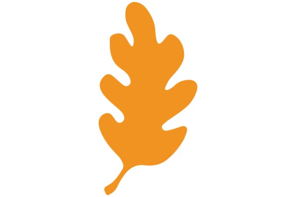 Vibrant Orange Maple Leaf Logo