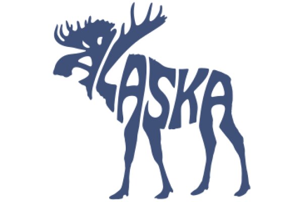 Alaskan Moose Silhouette Logo