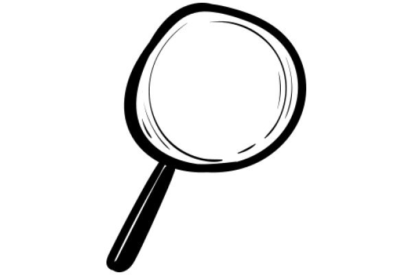 A Simple, Illustration of a Magnifying Glass