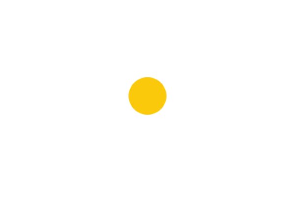 A Solitary Yellow Circle in a White Background