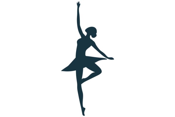 Elegant Silhouette of a Dancer in a Pose