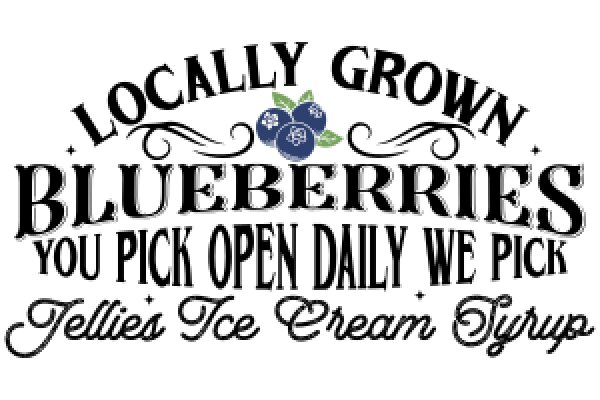 Local Grown Blueberries: Your Daily Pick-Up at Telly's Ice Cream Syrups