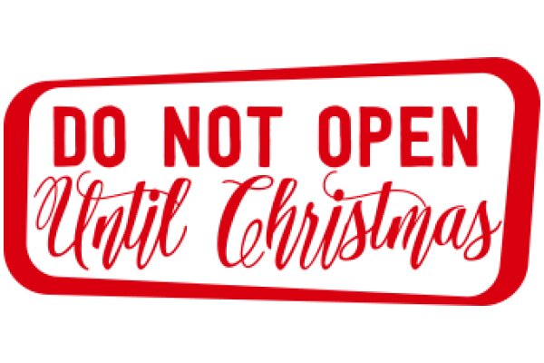 Do Not Open Until Christmas: A Festive Warning