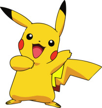 Pikachu's Delightful Smile: A Joyful Cartoon Character