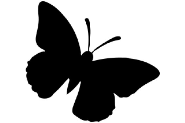 A Silhouette of a Butterfly: A Symbol of Transformation and Beauty