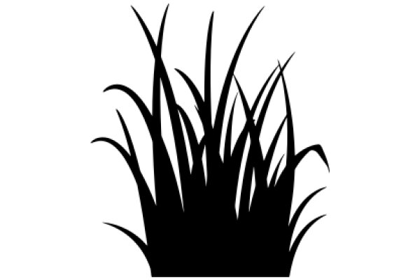 Stylized Silhouette of Tall Grass