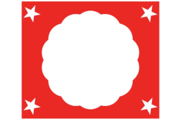 A Red Flag with a White Star and a Cloud