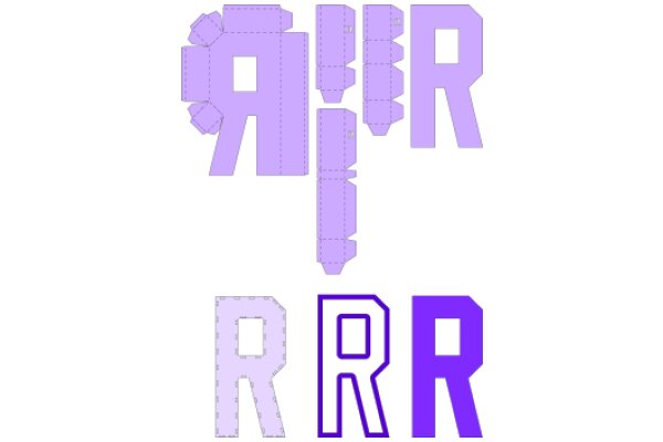 Purple Puzzle: A Creative Exploration of Letter Forms