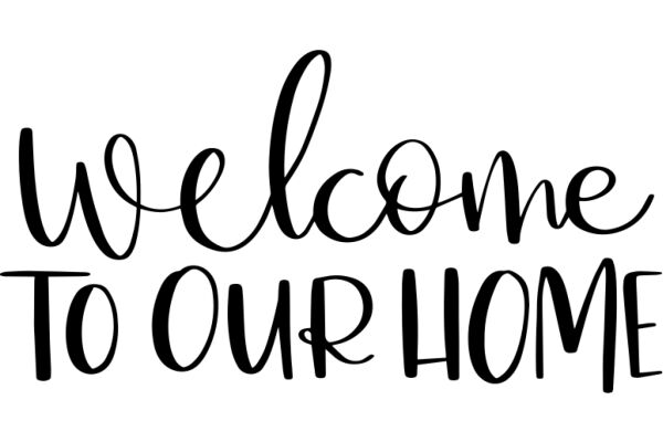 Welcome to Our Home: A Sign of Hospitality and Comfort